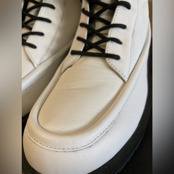 (NEW) Zara laced leather boots 7.5 - Picture 7 of 8